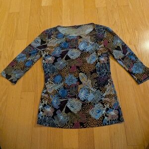 Grace Multicolor Floral Long Sleeve Top